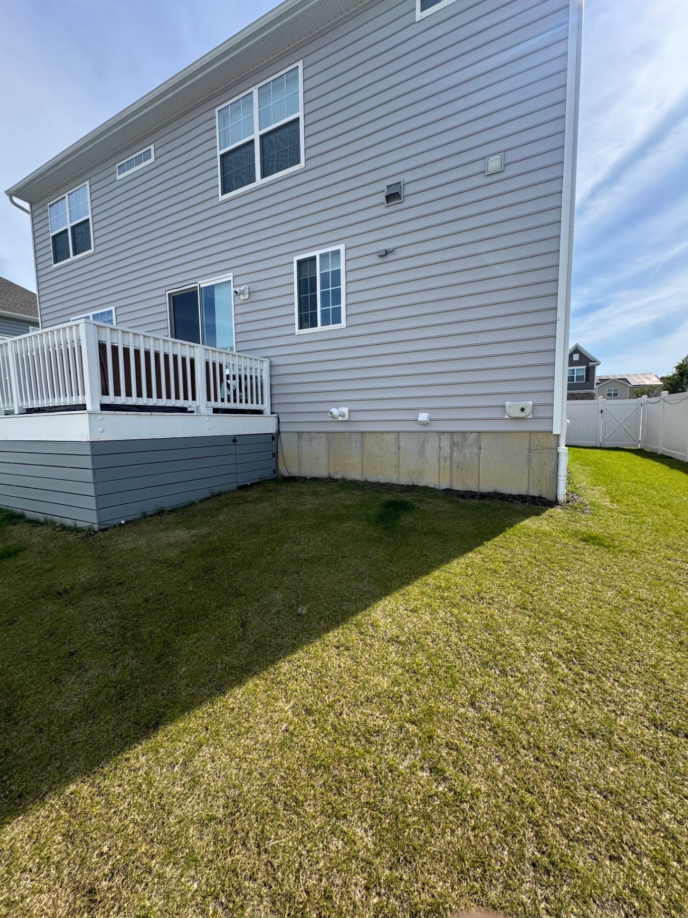 Paver patio, pergola & deck build before