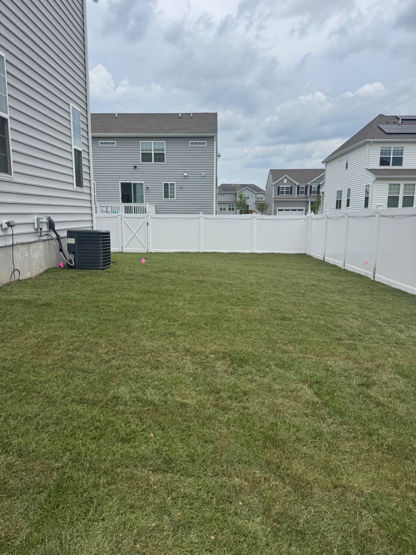 Full lawn install β dirt to lush turf after