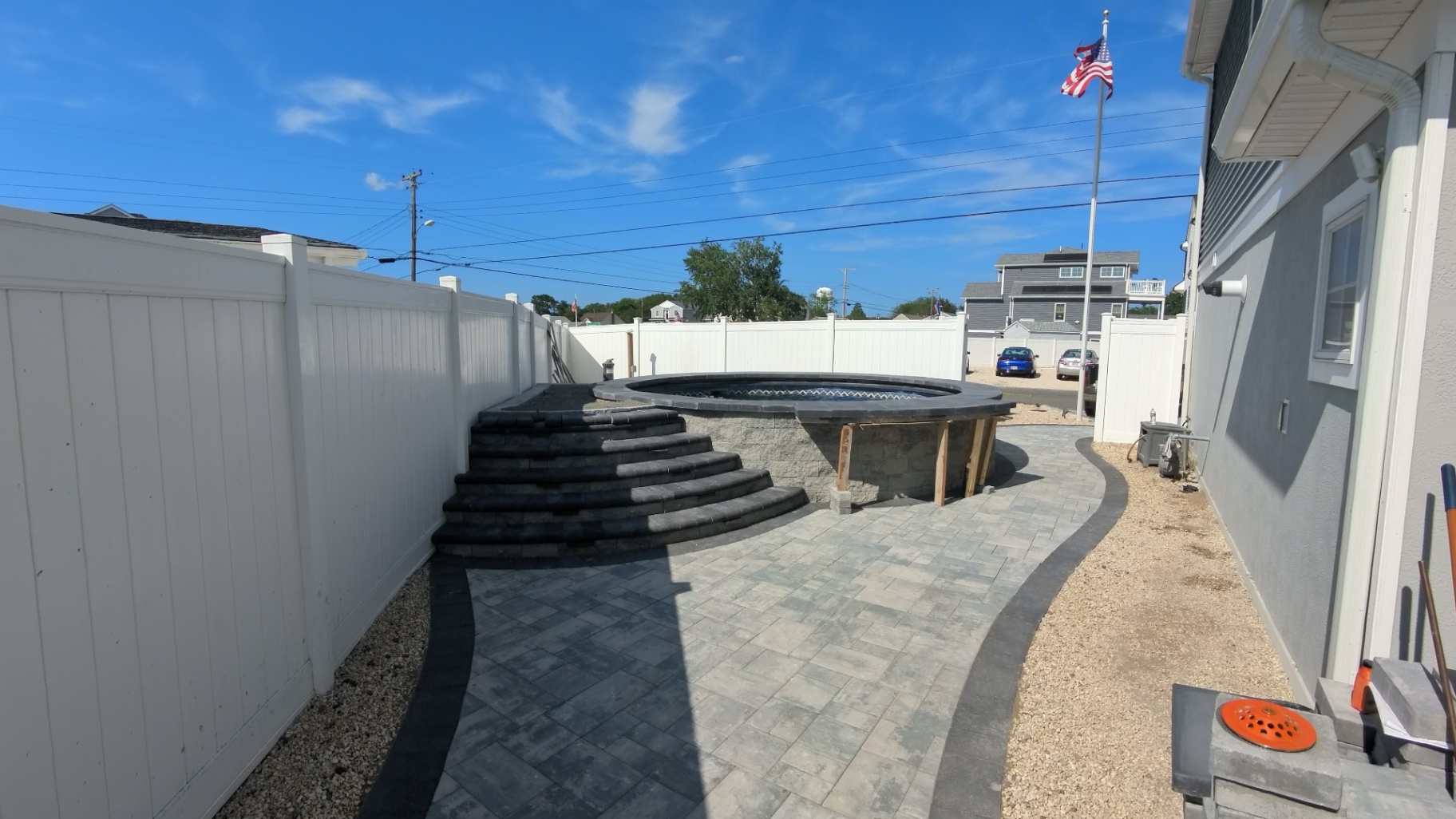 Patio + spa surround